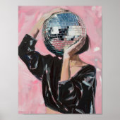 Impression de peinture de fille Disco (Devant)