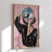 Impression de peinture de fille Disco