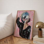 Impression de peinture de fille Disco