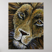 Impression de peinture de lion (Devant)
