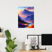 Impression de peinture numérique du paysage solair (Bureau à domicile)