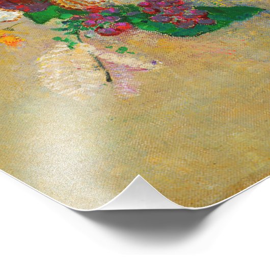 Impression de peinture vintage à fleurs (Coin)