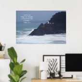 Impression de phare avec versets d'écriture (Bureau à domicile)