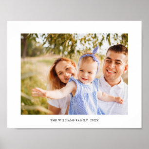 Impression de photo et nom de famille personnalisé