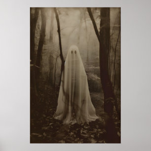 Impression de photographie de fantôme de la forêt