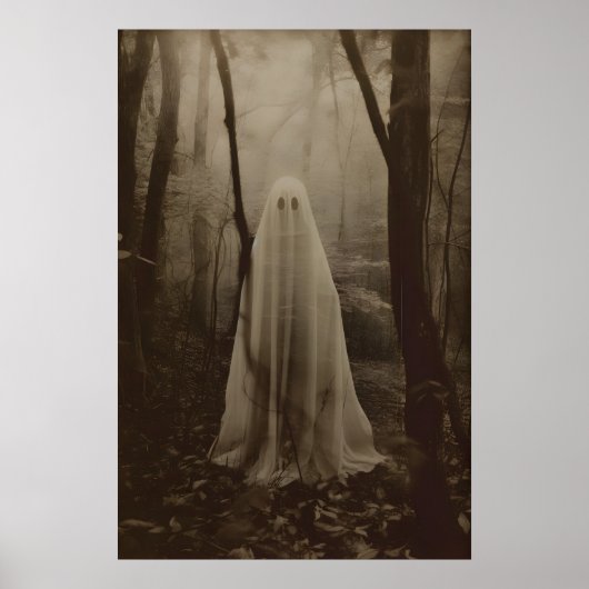 Impression de photographie de fantôme de la forêt (Devant)
