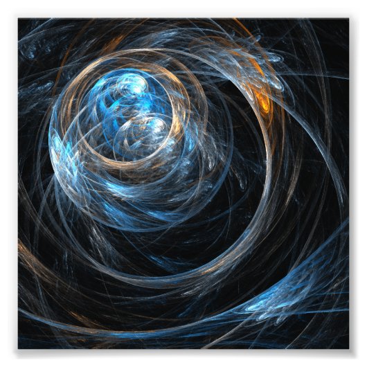 Impression de photos d'art Abstrait autour du mond (Devant)