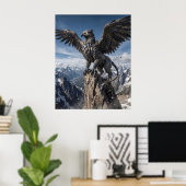 Impression de pics déchiquetés de Gryphon terrestr (Bureau à domicile)