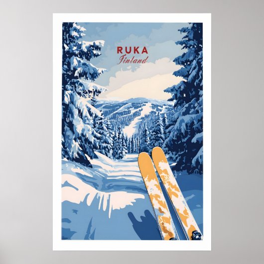 Impression de piste de ski de Ruka 1 (Devant)