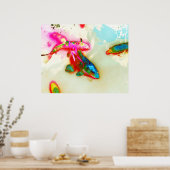 Impression de poisson Abstrait (Cuisine)