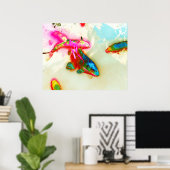 Impression de poisson Abstrait (Bureau à domicile)