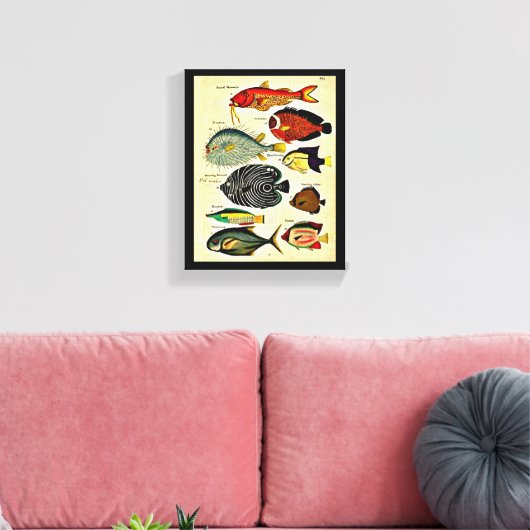 impression de poisson d'époque (Insitu(Salon))
