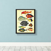 impression de poisson d'époque (Insitu (Plancher de Bois))