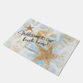 Impression de poisson étoilé côtier | Tapis de bie (Incliné)