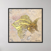 Impression de poisson fossile (Recto)