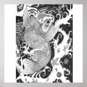impression de poisson koi
