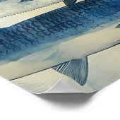 Impression de poissons bleus Sardines Impression d (Coin)