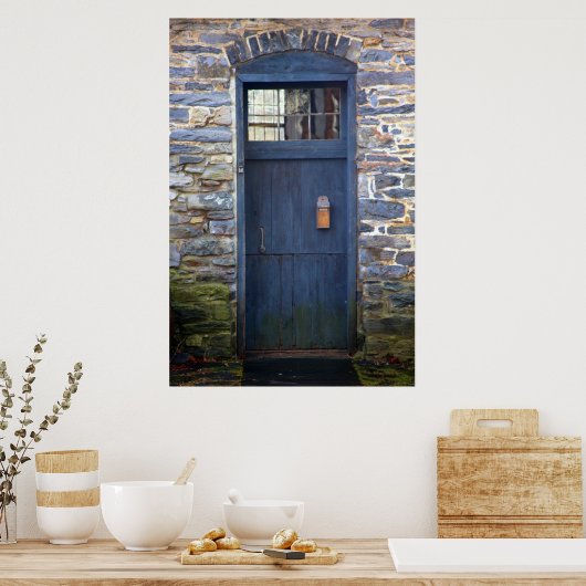 Impression de porte bleue (Cuisine)