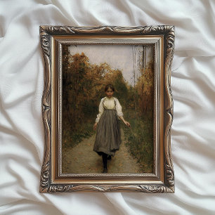 Impression de portrait d'automne, Art d'automne vi