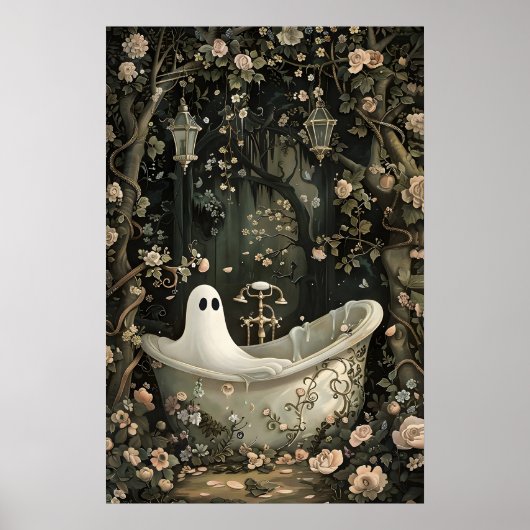 Impression de portrait de baignoire fantôme, Dark  (Devant)
