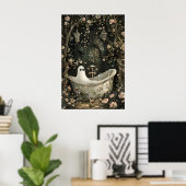 Impression de portrait de baignoire fantôme, Dark  (Bureau à domicile)