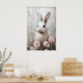 Impression de portrait de fleur de lapin, ferme vi (Cuisine)
