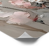 Impression de portrait de lapin floral, mural de l (Coin)