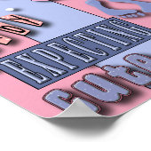 Impression de poster 1 pour Baby Shower (Coin)