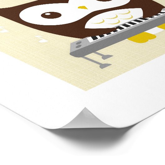 Impression de poster de hibou rétro (Coin)