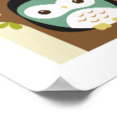 Impression de poster de hibou rétro (Coin)