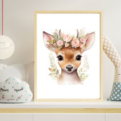Impression de poster de nursery Fille Fleur Rose C