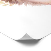 Impression de poster de pépinière de fille florale (Coin)