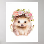 Impression de poster de pépinière de fille florale (Devant)