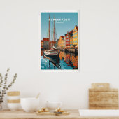 Impression de poster de voyage à Copenhague (Cuisine)