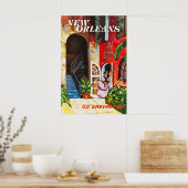 Impression de poster de voyage de la Nouvelle-Orlé (Cuisine)