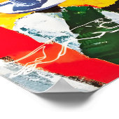 Impression de poster de voyage vintage au Mexique  (Coin)