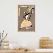 Impression de poster de voyage vintage de Trinité- (Cuisine)