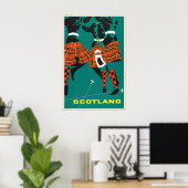 Impression de poster de voyage vintage d'Écosse B (Bureau à domicile)