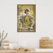Impression de poster de voyage vintage Hawaii, dan (Cuisine)