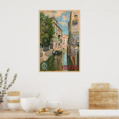 Impression de poster de voyage vintage Venise Ital (Cuisine)
