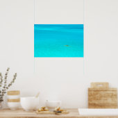 Impression de poster d'un canoë à balancier à Bora (Cuisine)