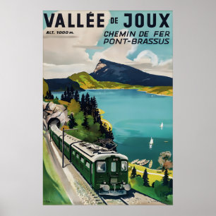 Impression de poster vintage du train de la Vallée