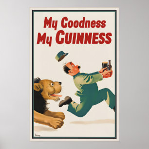 Impression de poster vintage Guinness Lion, My Goo