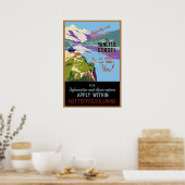 Impression de poster vintage Yangtsze Gorges Riviè (Cuisine)