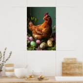 Impression de poule de Pâques rétro, Art de nurser (Cuisine)