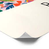 Impression de poulet de style Matisse drôle rose (Coin)