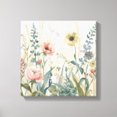 Impression de prairie douce - Aquarelle murale bot (Recto)