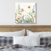 Impression de prairie douce - Aquarelle murale bot (Insitu(Chambre))