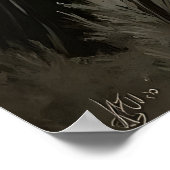 Impression de rassemblement de corbeaux Dark Acade (Coin)
