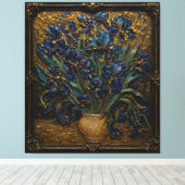 Impression de relief artistique Iris de Van Gogh | (Insitu (Plancher de Bois))